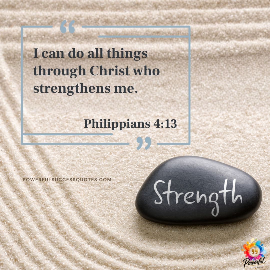 I can do all things through Christ who strengthens me.